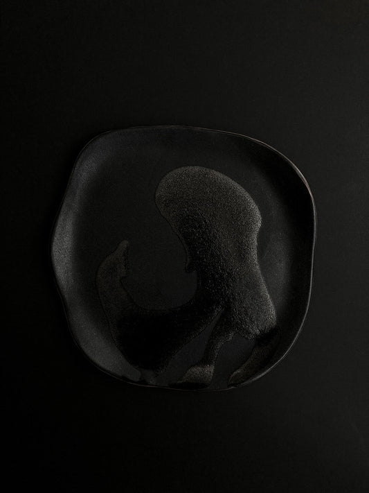 PRE-COMMANDE - ASSIETTE GLACE GLOW - NOIR