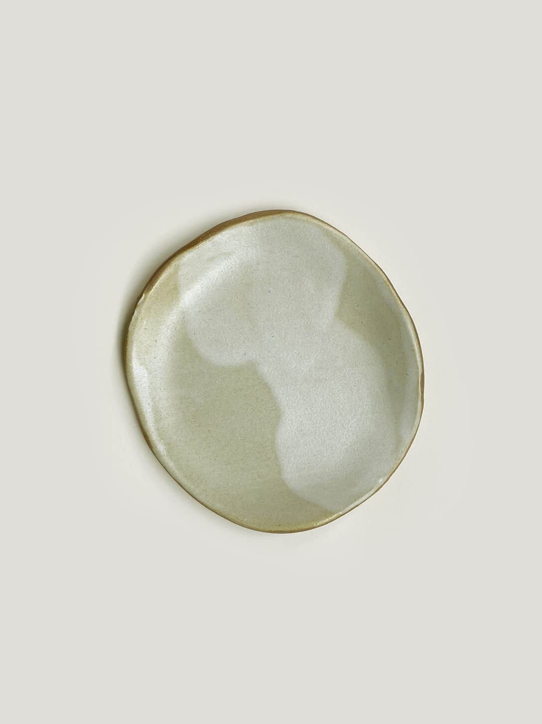 VANILLA STONE DECORATIVE PLATE - SMALL