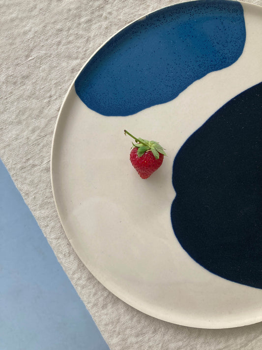 ASSIETTE BLUE LIBERTY #02 - LARGE