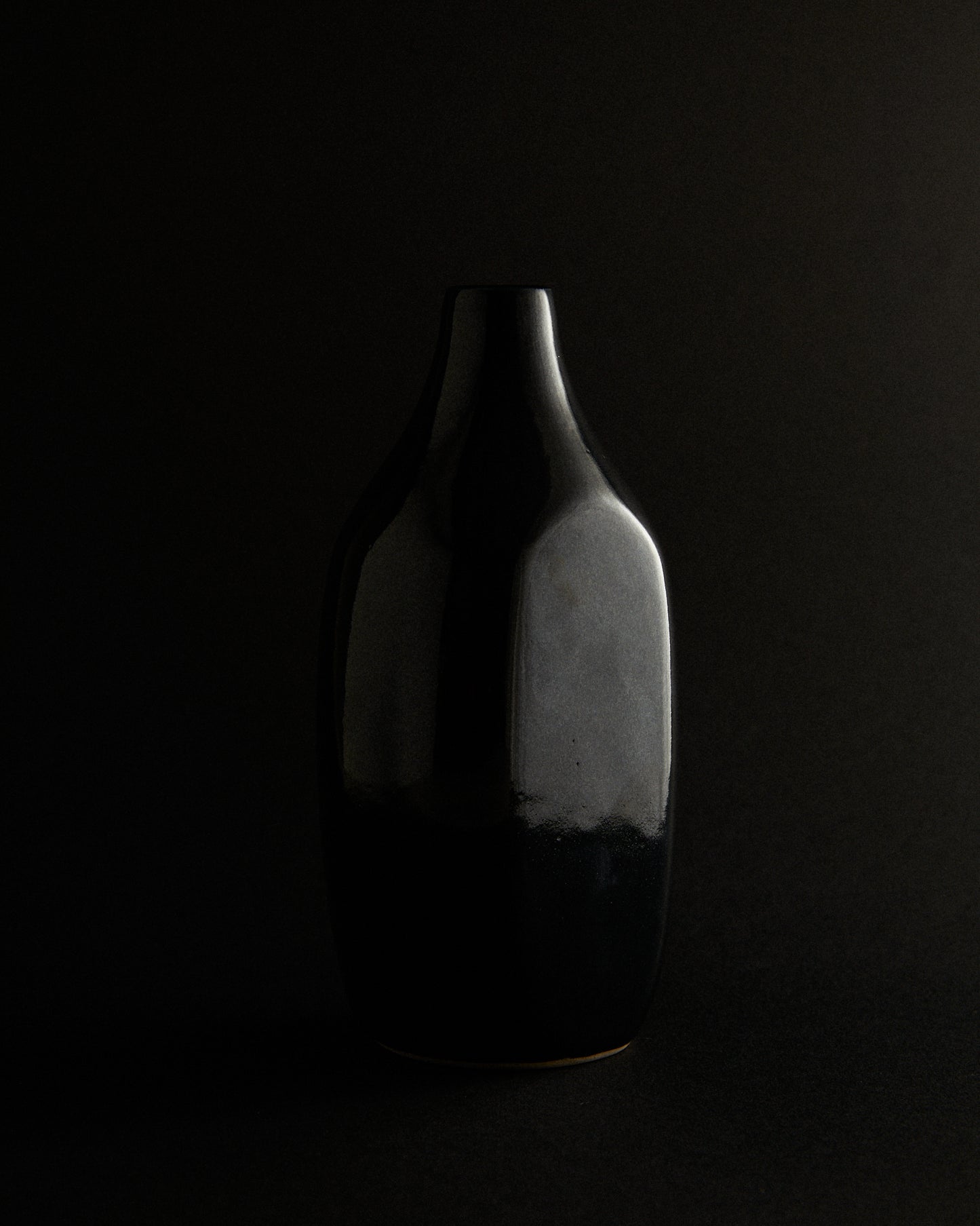 VASE FLACON ENCRE NOIRE