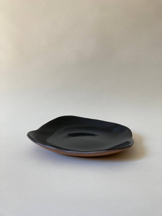 ASSIETTE CREUSE GLACE GLOW - NOIR