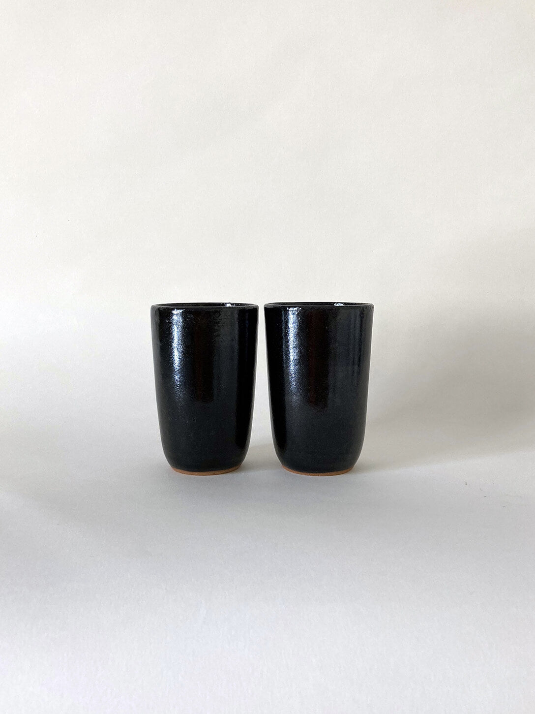 SET 2 VERRES ENCRE NOIRE