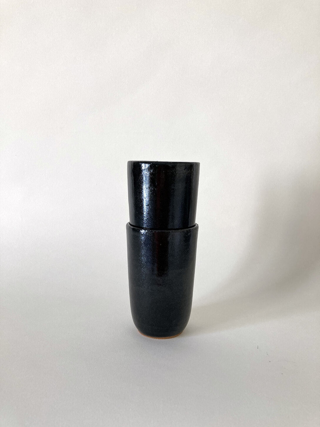 SET 2 VERRES ENCRE NOIRE