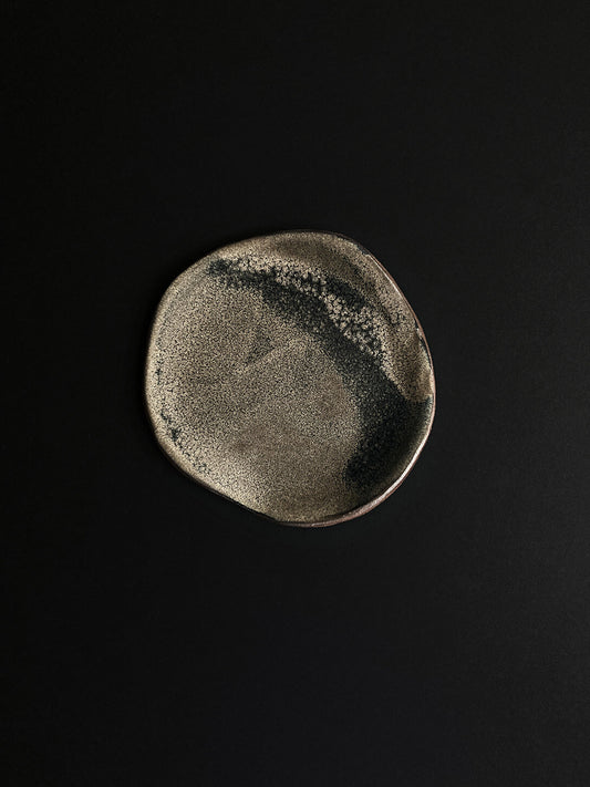 ASSIETTE BRONZE BRÛLÉ