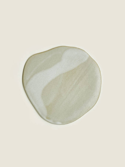 DECORATIVE PLATE VANILLA STONE