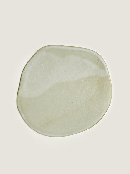 DECORATIVE PLATE VANILLA STONE