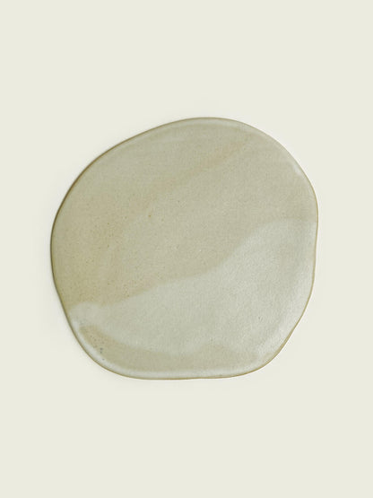 DECORATIVE PLATE VANILLA STONE