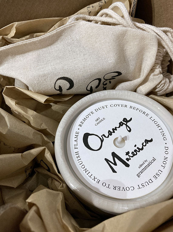ORANGE MATERICA N°1 — bougie édition limitée