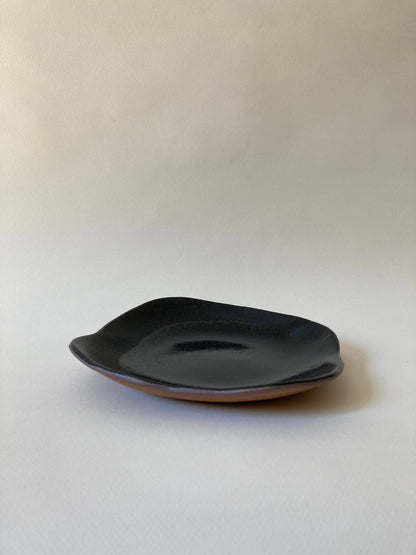 GLACE GLOW SOUP PLATE - BLACK